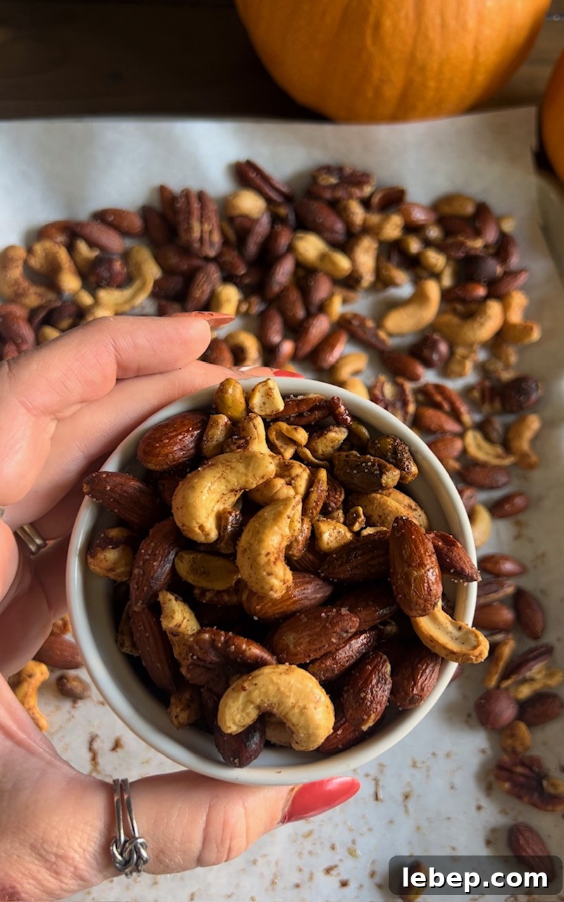 Pumpkin Spice Roasted Nuts Recipe — Crunchy Fall Snack Tutorial 4 IMG_2330
