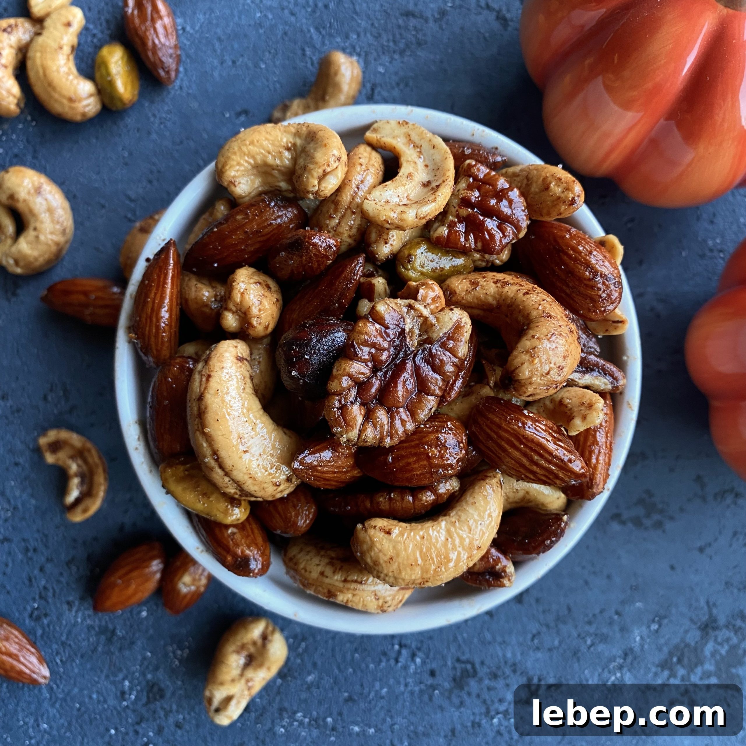 Pumpkin Spice Roasted Nuts Recipe — Crunchy Fall Snack Tutorial 5 Whole30 Pumpkin Spice Nuts - Paleo, Gluten-free, Dairy-free, Keto. EASY and only 3-ingredients!