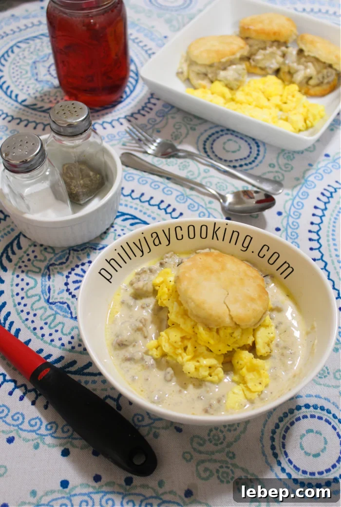 Homemade Country Sausage Gravy Recipe with Video Tutorial 2 Country-Style Sausage Gravy Recipe