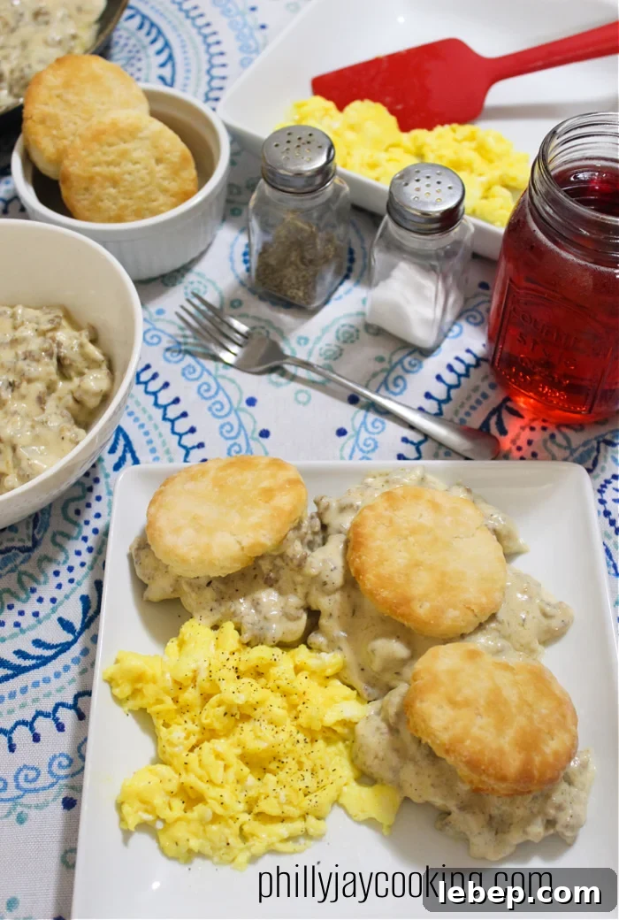 Homemade Country Sausage Gravy Recipe with Video Tutorial 4 Country-Style Sausage Gravy Recipe