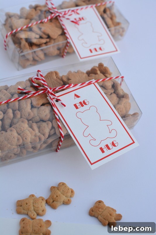 Paddington Bear Treat Ideas + Free Printable Template 6 a big bear hug printable tags with cute treat ideas | #PaddingtonMovie