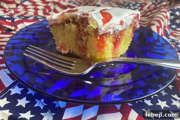 rhubarb poke cake