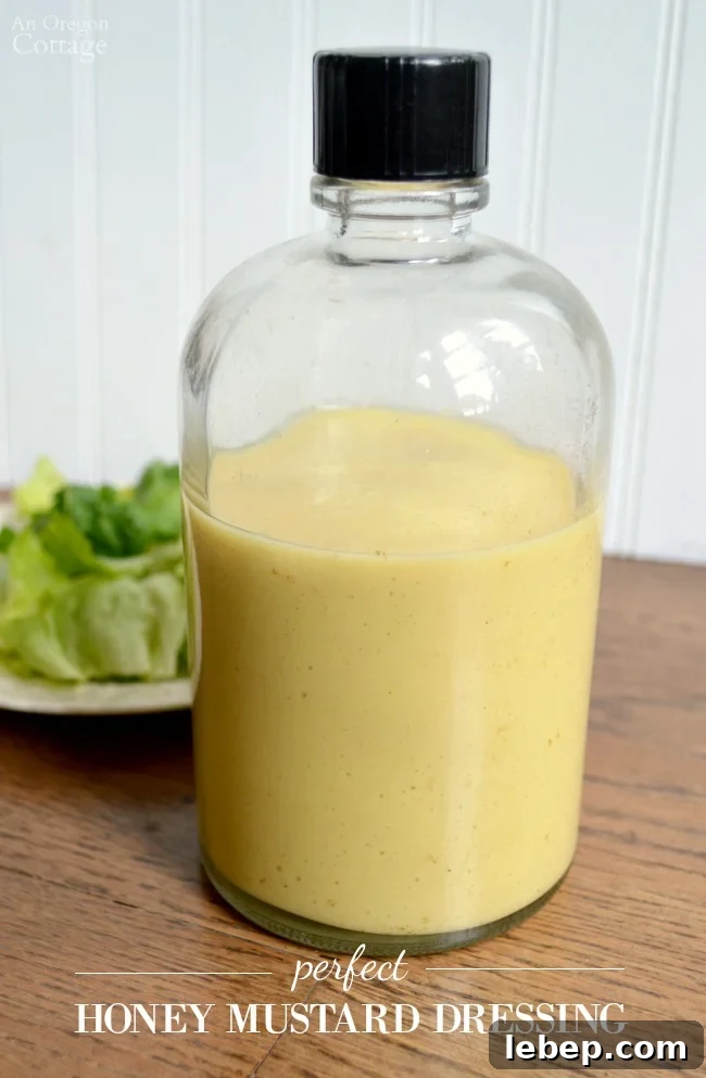 Perfect Homemade Honey Mustard Dressing recipe that you can make at home easily with just 6 ingredients and 5 minutes!