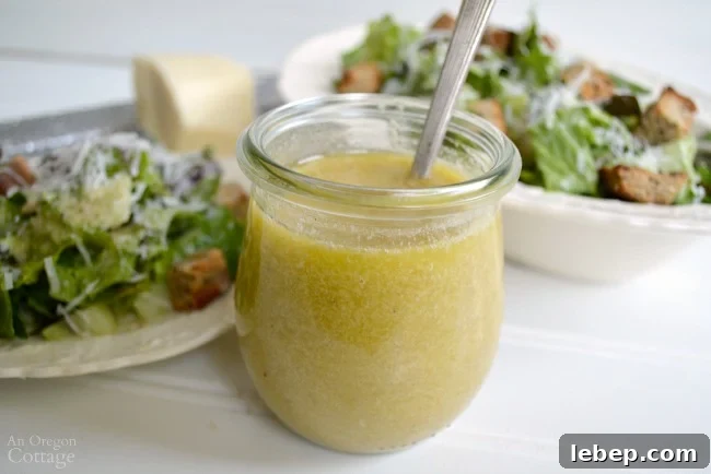 Easy Classic Caesar Salad Dressing recipe