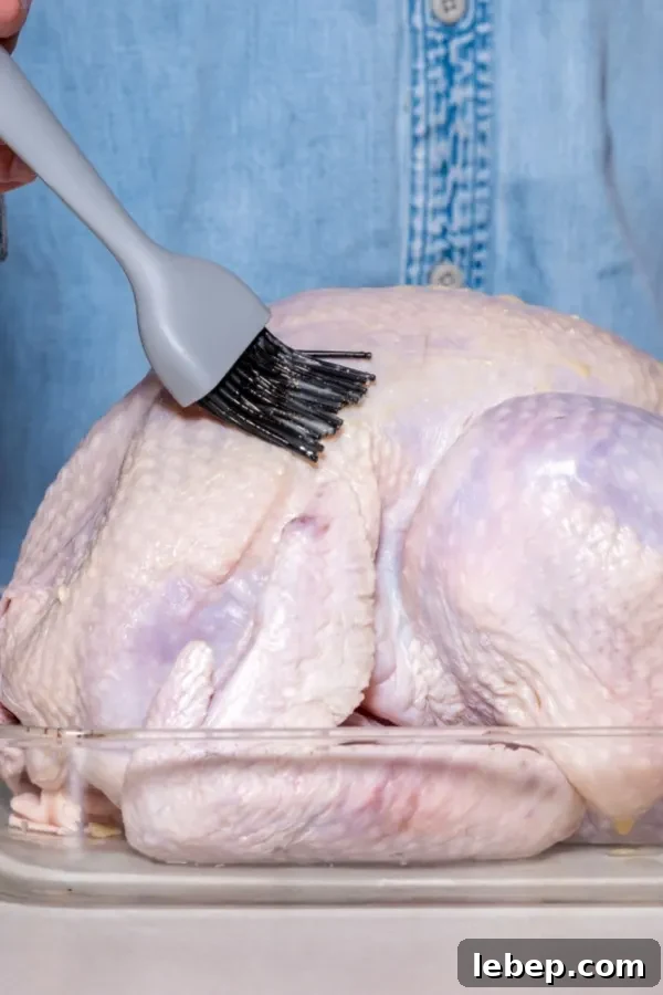 Oven-Roasted Turkey Recipe Without Brining: Juicy, Simple Roast 3 brushing butter