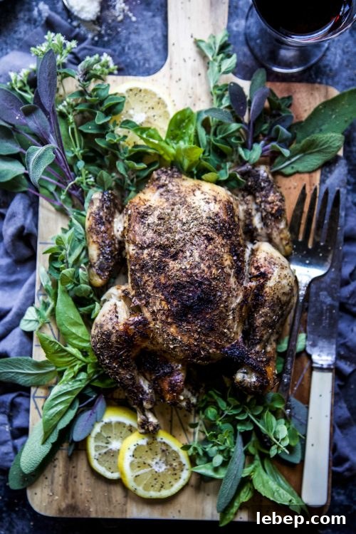 Slow Cooker Mediterranean Whole Chicken