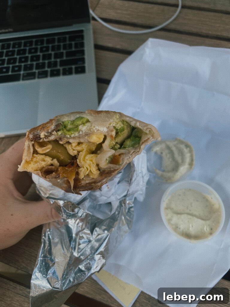 Skiers’ Breakfast Burrito Recipe from Beaumont Bakery 3 breakfast burrito
