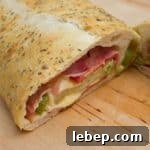 Stromboli with Ham, Pepperoni & Roasted Peppers 2 img 2662 6
