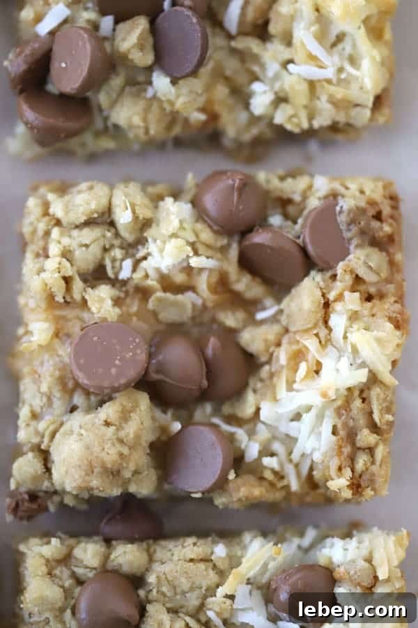 Coconut Caramel Magic Bar squares
