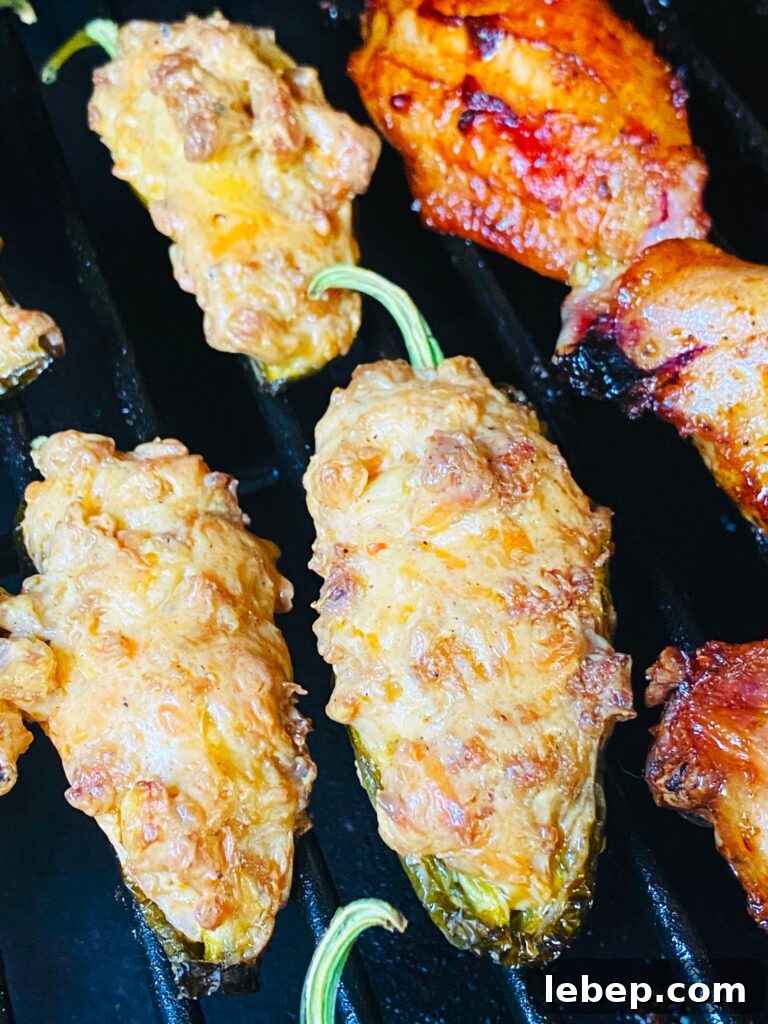 Smoked Cheesy Sausage Jalapenos