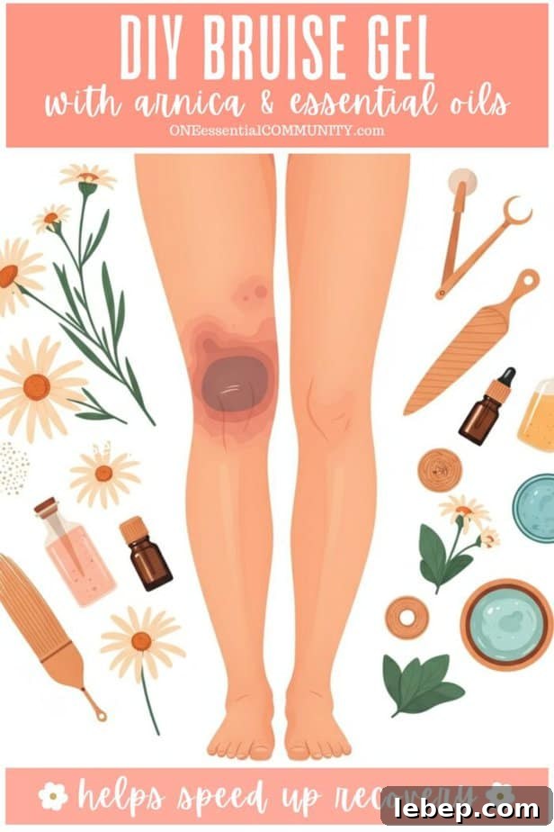 DIY Arnica and Essential Oil Gel for Bruises: Faster Healing Formula 2 DIY Bruise Gel with arnica & essential oils