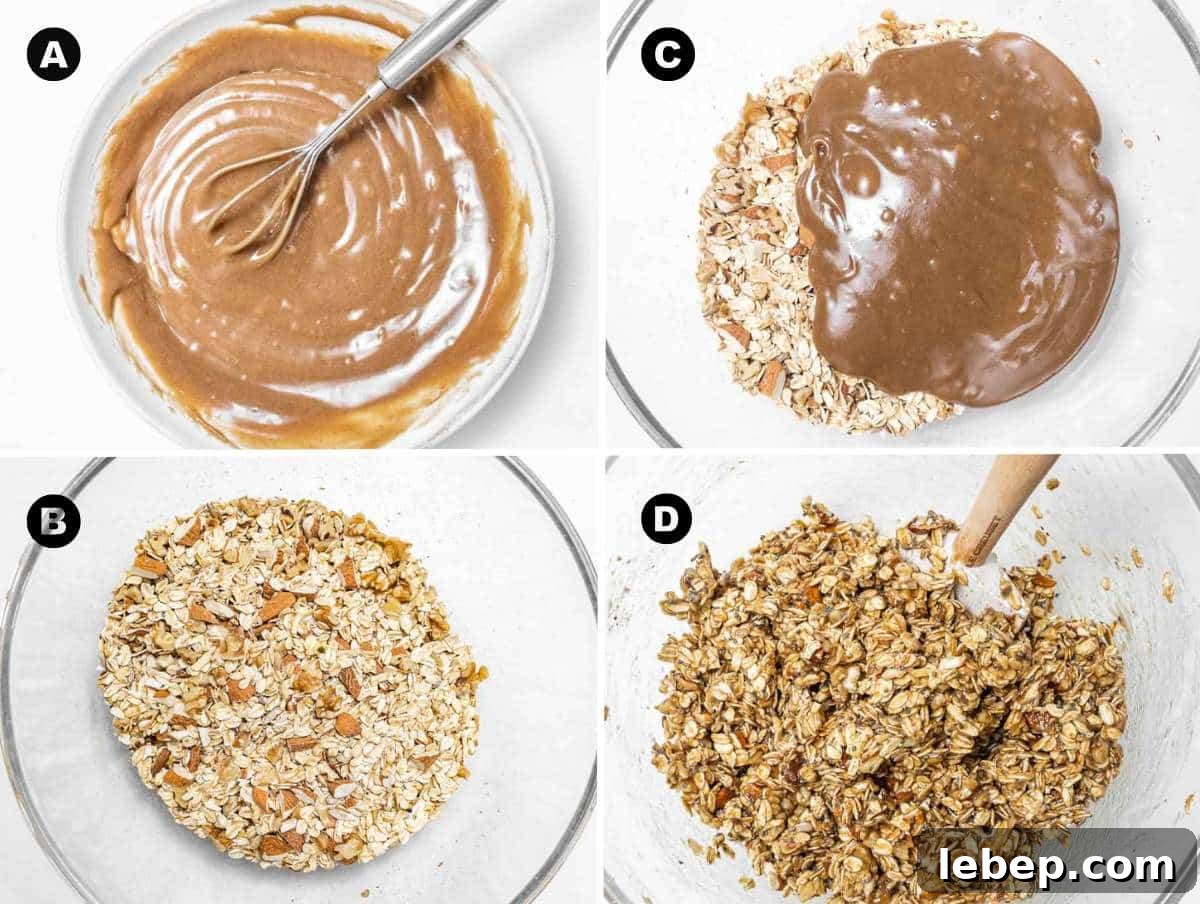 Step 1 for granola recipe.