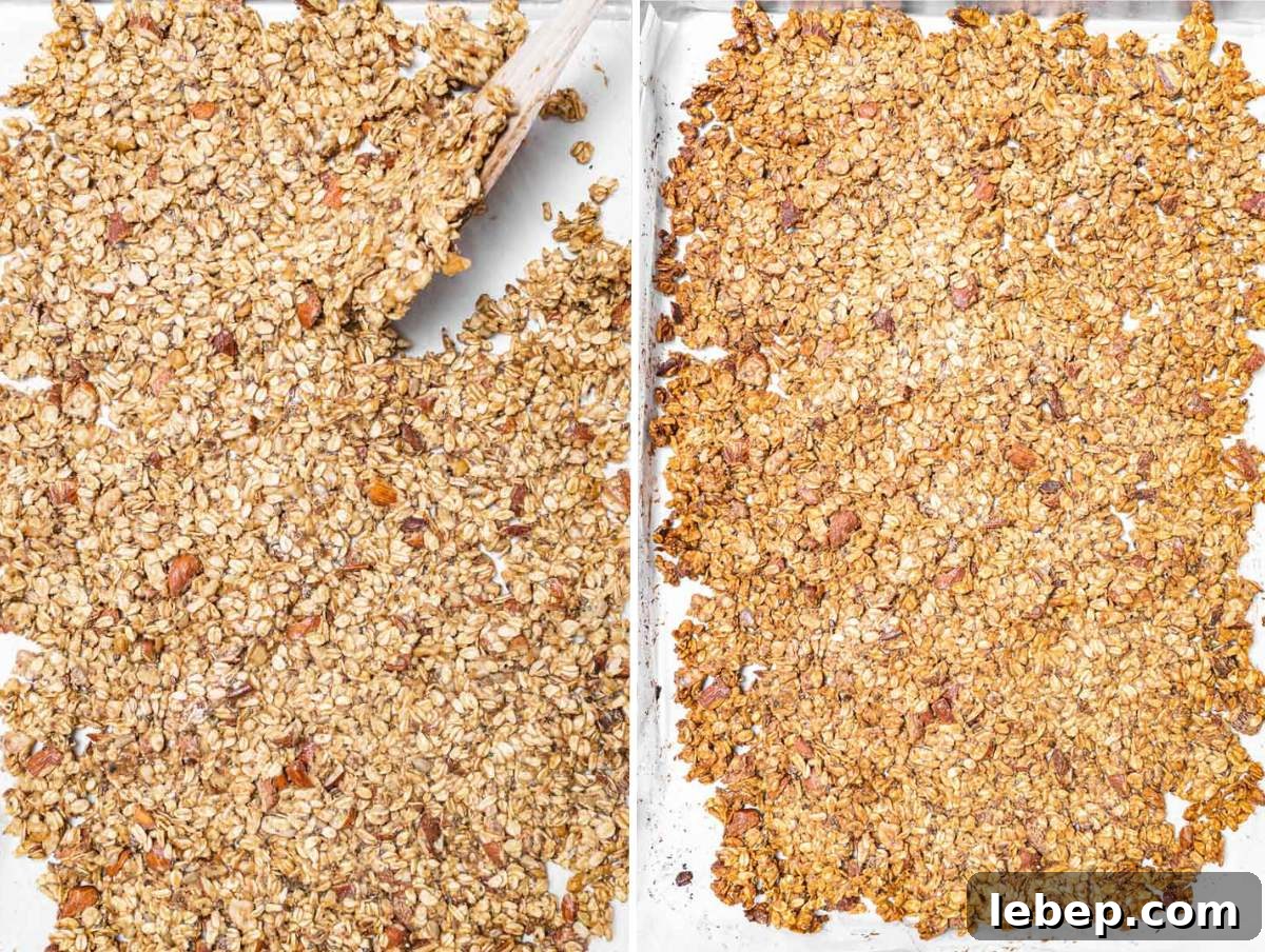 Step 2 for homemade granola.