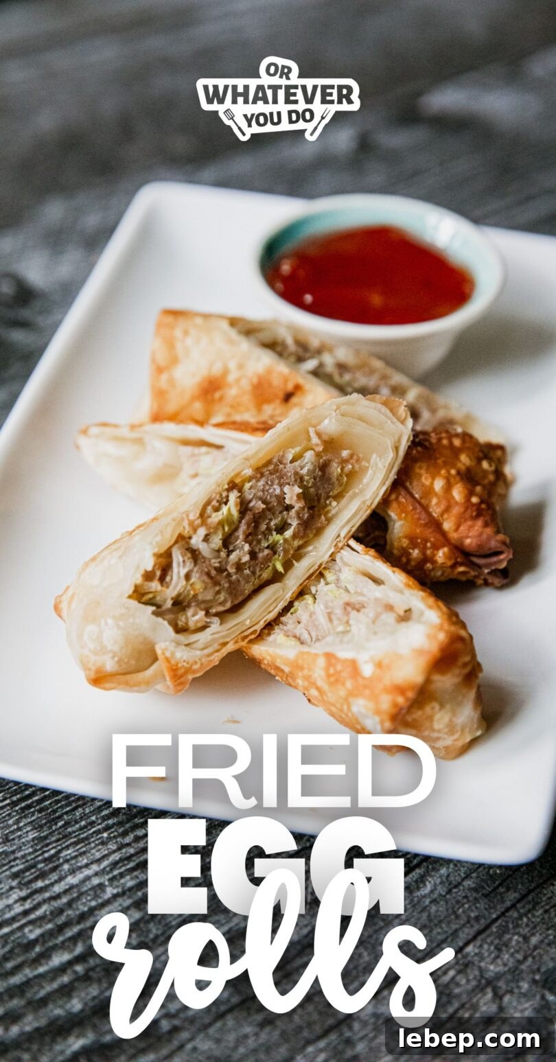 Crispy Homemade Egg Rolls Recipe with Savory Dipping Sauce 2 Crispy fried egg rolls