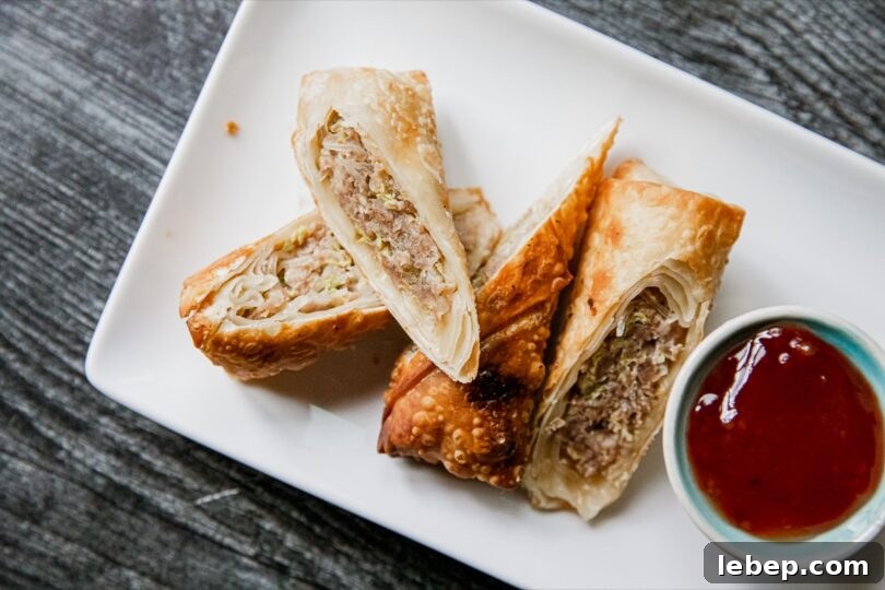 Crispy Homemade Egg Rolls Recipe with Savory Dipping Sauce 6 Frozen egg rolls ready to cook