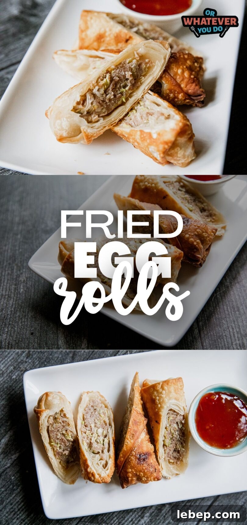 Crispy Homemade Egg Rolls Recipe with Savory Dipping Sauce 9 Stack of egg rolls for later