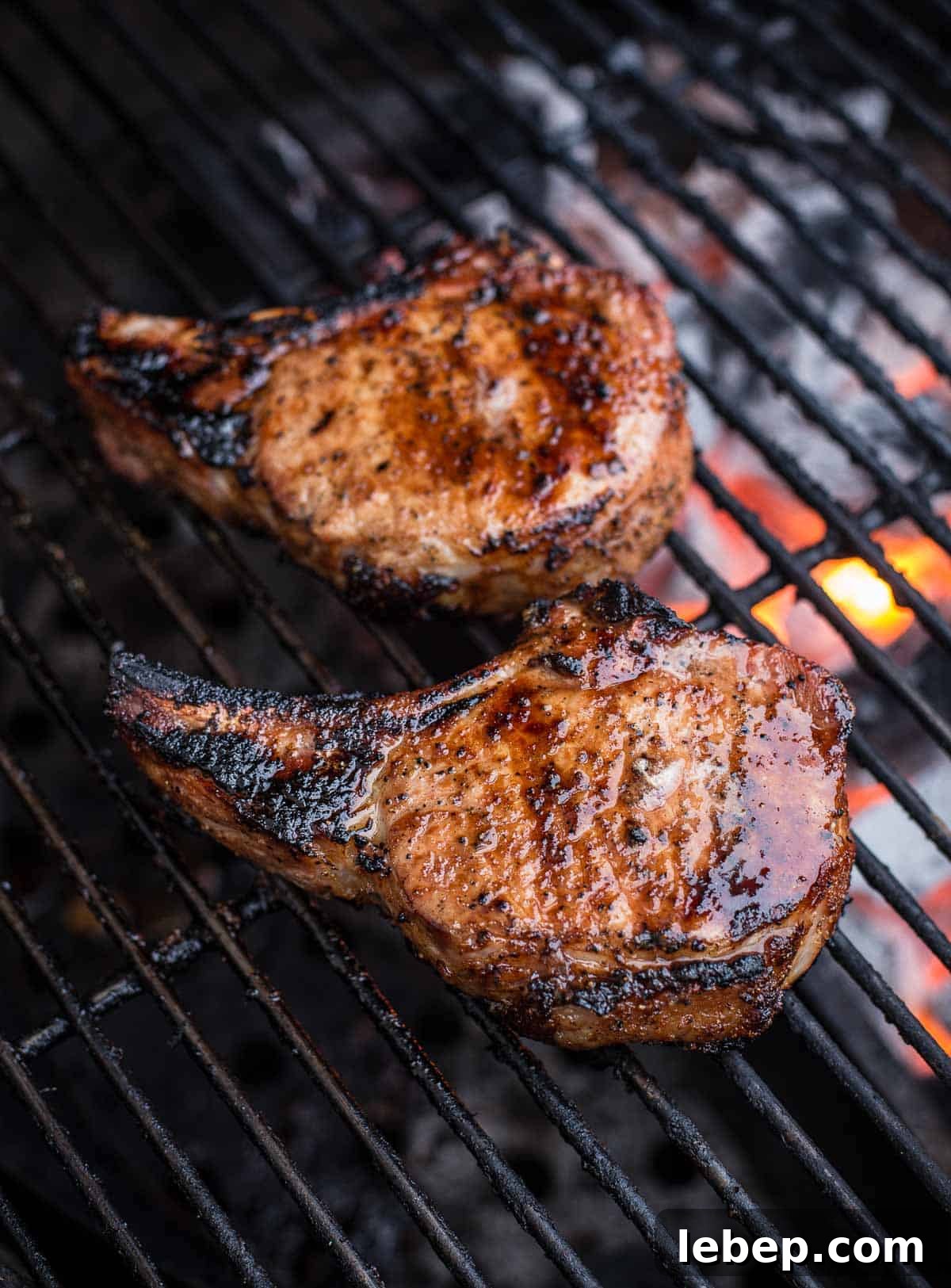Maillard Reaction: How It Creates Flavor and Browning in Food 3 Grilled tomahawk pork chops over direct heat.