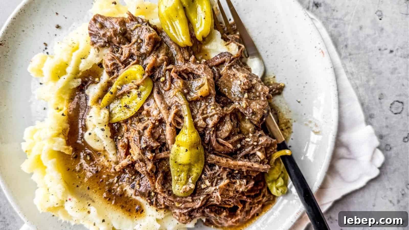 Slow Cooker Mississippi Pot Roast