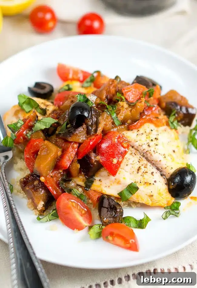 One Skillet Tilapia Caponata