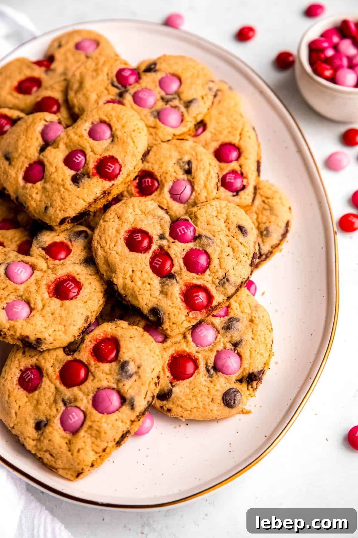 12 Romantic Valentine's Day Desserts to Impress Your Loved One 3 Heart Shaped Chocolate Chip Cookies