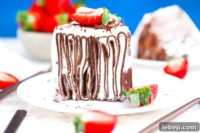 12 Romantic Valentine's Day Desserts to Impress Your Loved One 4 Chocolate Crepe Cake