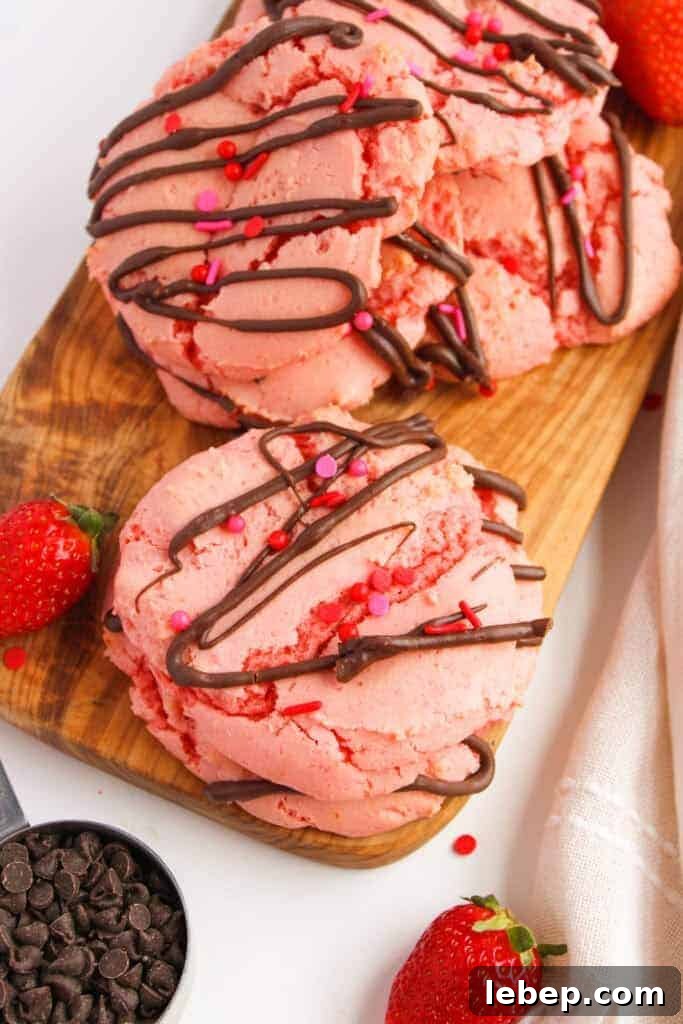 12 Romantic Valentine's Day Desserts to Impress Your Loved One 5 Chocolate Covered Strawberry Cookies