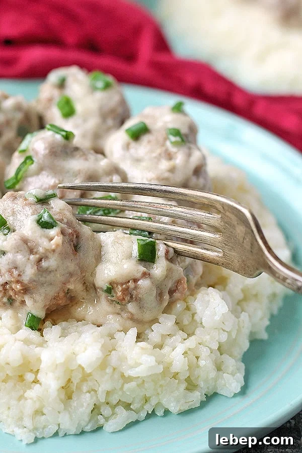 Paleo Whole30 Meatballs in Creamy Garlic Sauce 5 img 4219 4