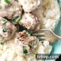 Paleo Whole30 Meatballs in Creamy Garlic Sauce 9 img 4219 8