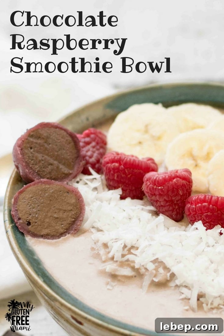 Chocolate Raspberry Smoothie Bowl