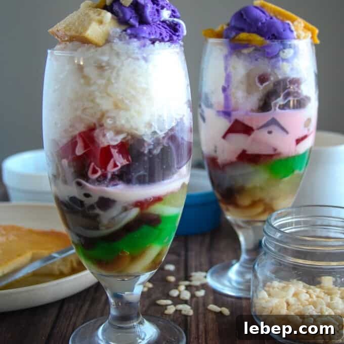 Halo-Halo: The Filipino Dessert Guide to Layers, Ingredients & Tips 10 halo-halo topped with ice cream and leche flan