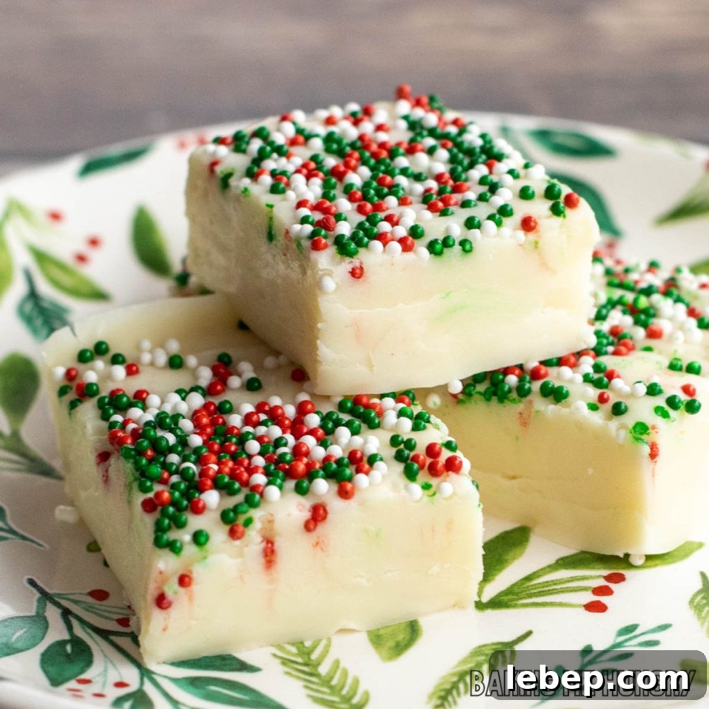 decorative plate with pieces from the christmas cookie fudge recipe