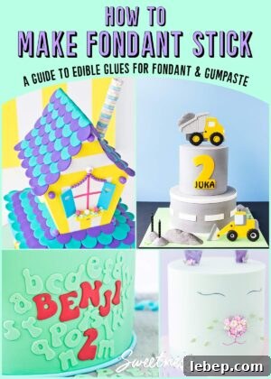 How to make fondant stick to fondant - a guide to edible glues for fondant and gumpaste.