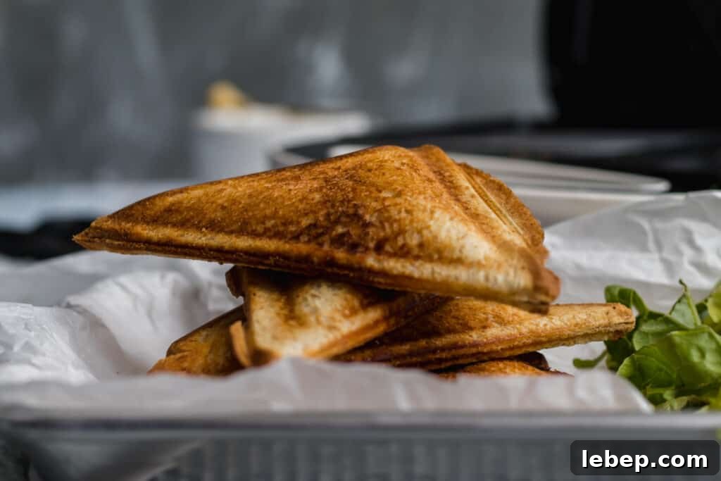 Hummus and Melted Cheese Toastie Recipe for Quick Lunch 7 stacked toastie sandwich with sandwich maker in background