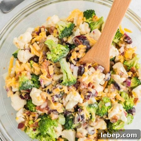 broccoli cauliflower salad recipe