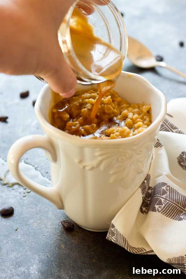 Pumpkin Spice Oatmeal Latte Recipe — Creamy Autumn Coffee Treat 4 This Pumpkin Spice Oatmeal Latte is just what you need on a cozy fall morning. Your favorite things in one mug... pumpkin, oats, espresso and steamed milk! Grab a spoon.