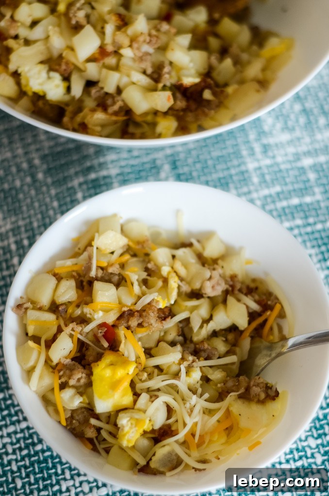 air fryer breakfast hash