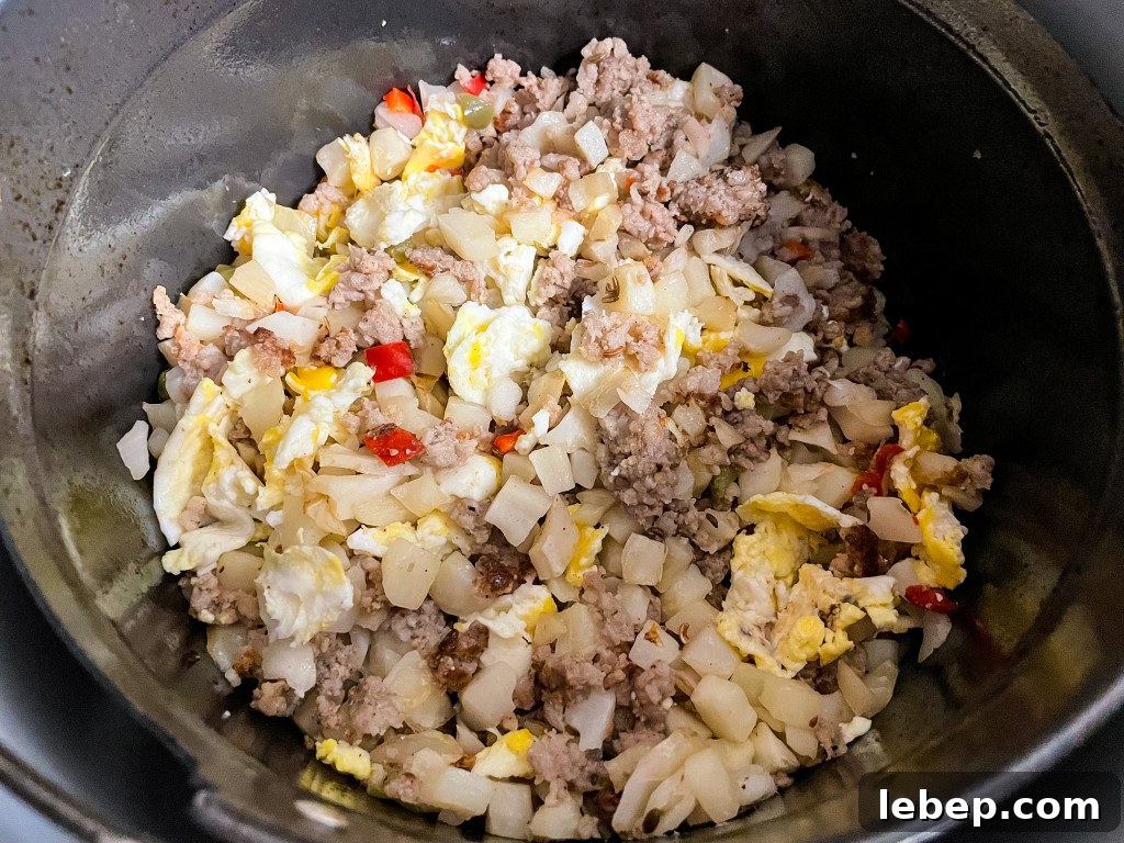 air fryer breakfast hash