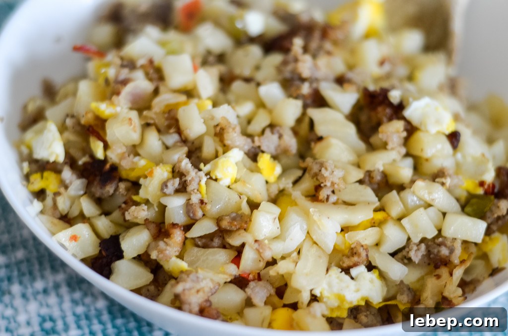 air fryer breakfast hash