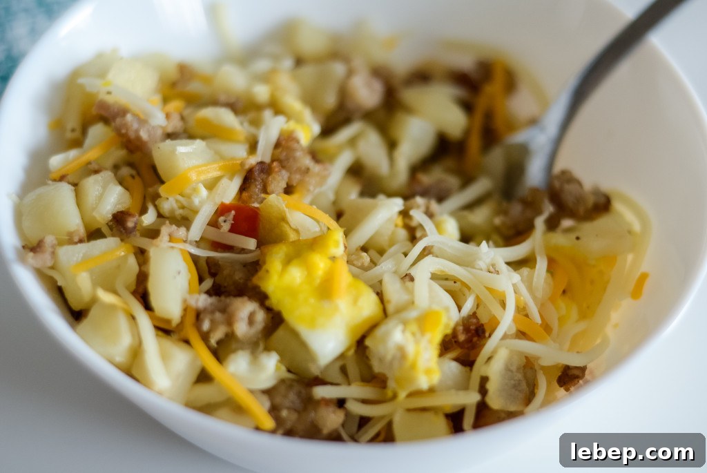 air fryer breakfast hash