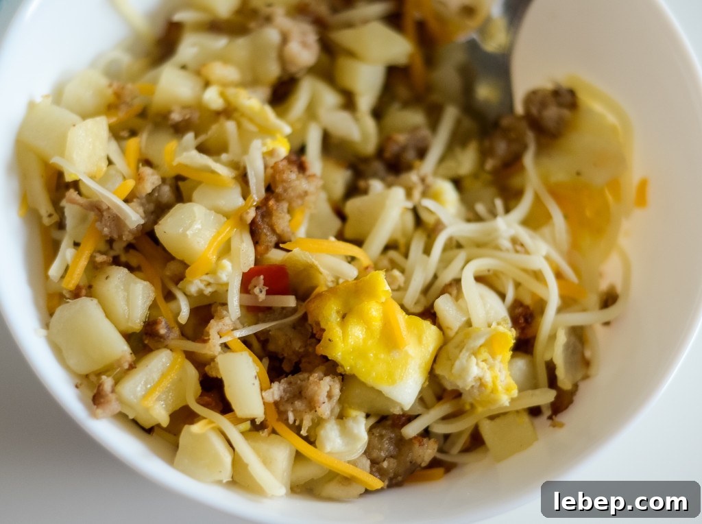 air fryer breakfast hash
