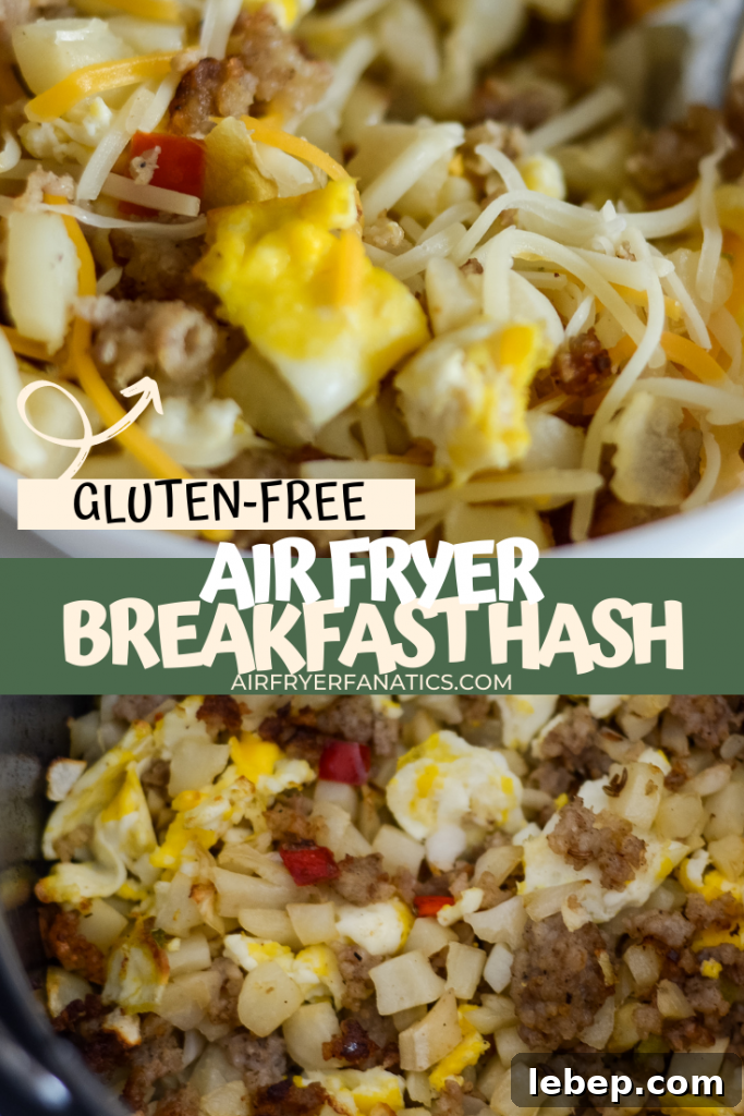 air fryer breakfast hash