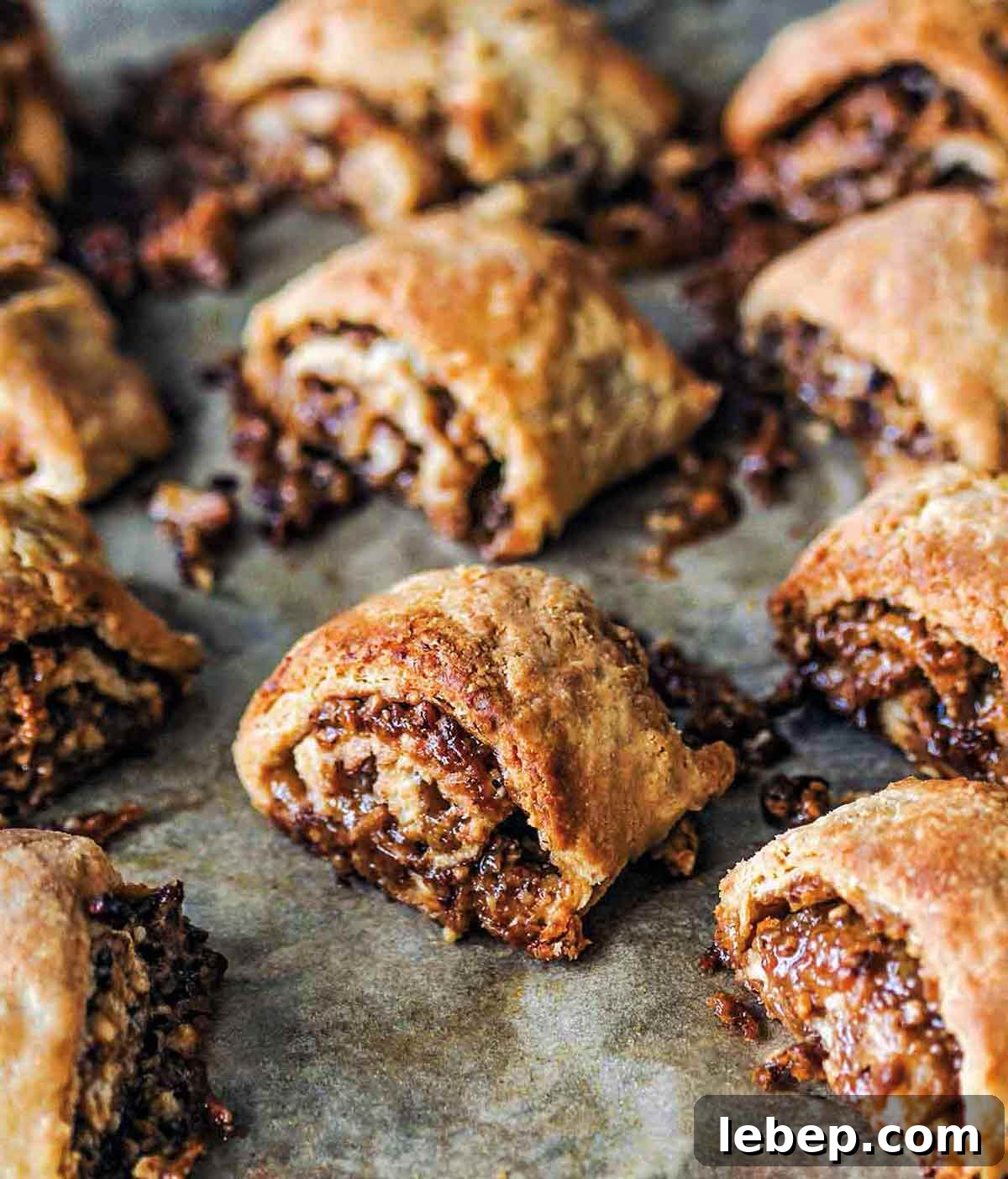 Pecan Pie Cobbler Recipe: Southern-Styled Gooey Pecan Dessert 9 A dozen golden brown pecan pie rugelach with filling oozing out