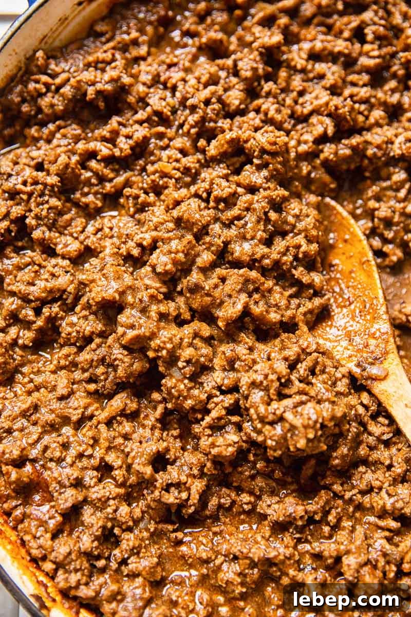 Flavorful Ground Beef Tacos with Homemade Taco Seasoning 3 Ground Beef Taco Filling