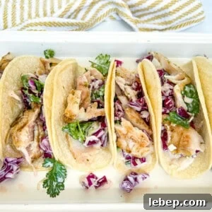 Grilled fish tacos on a platter.
