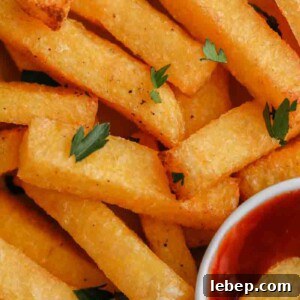 Close up of polenta fries