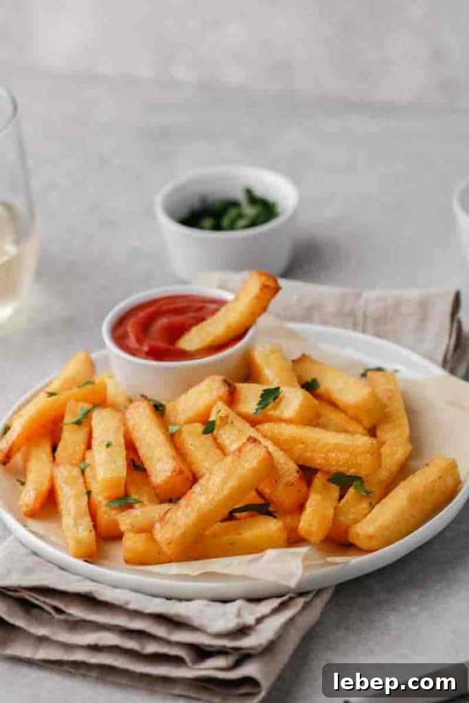 Fries on a plate