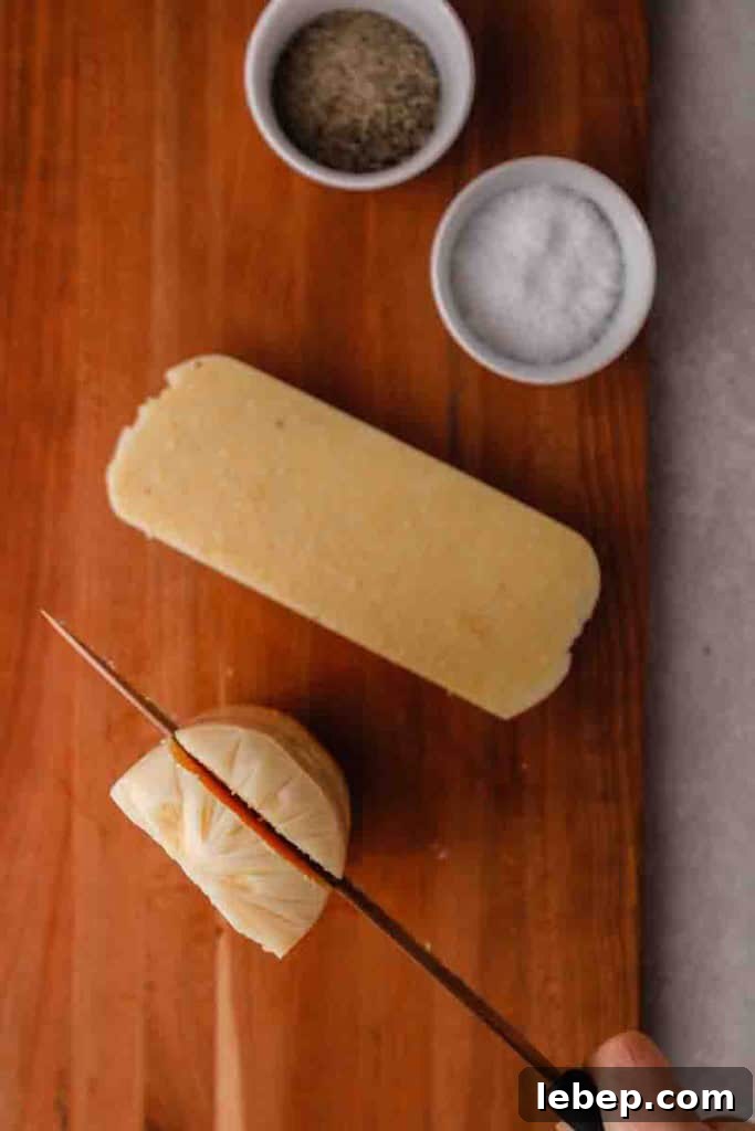 How to cut polenta fries