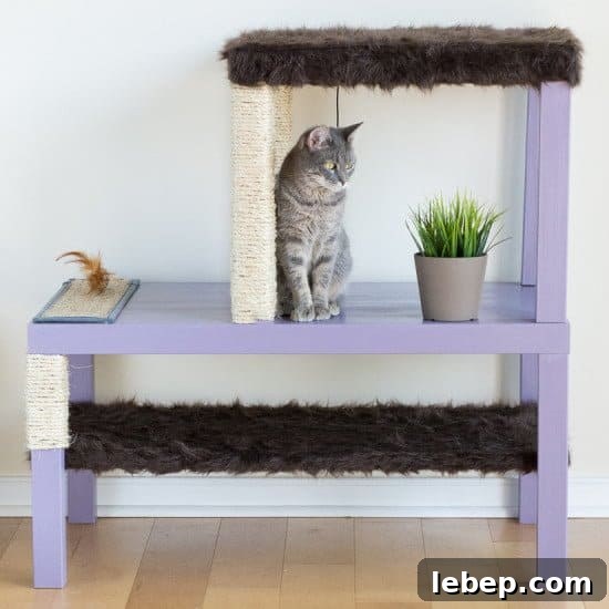 20 Clever IKEA Hacks to Delight Your Cat 3 diy cat entertainment unit