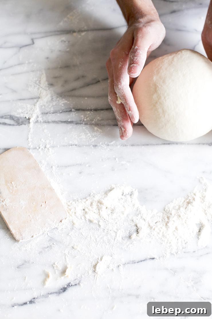 Authentic New York Bagel Recipe: Crispy Outside, Chewy Inside 8 Dough in hands