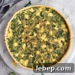 Spinach and Feta Quiche from above